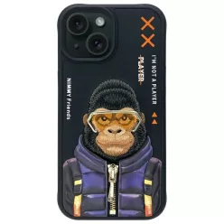Nimmy Cool&Cute 2.0 Monkey tok iPhone 15 - fekete