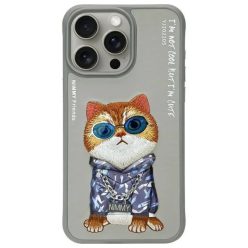 Nimmy Glasses Cool Cat tok iPhone 15 Pro Max - Szürke