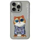 Nimmy Glasses Cool Cat tok iPhone 15 Pro Max - Szürke