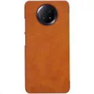 Nillkin Qin bőr fliptok Xiaomi Redmi Note 9T barna
