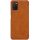 Samsung Galaxy A03S Nillkin Qin bőr fliptok barna