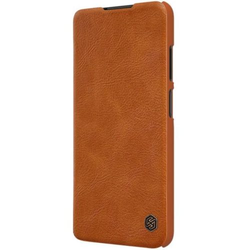 Samsung Galaxy A03S Nillkin Qin bőr fliptok barna