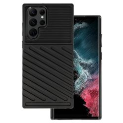   Samsung Galaxy S22 Ultra Thunder fokozott védelmet biztosító flexibilis TPU tok fekete