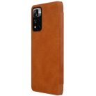 Xiaomi Redmi Note 11 5G/Poco M4 Pro 5G Nillkin Qin Pro bőr fliptok barna