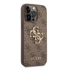iPhone 14 Pro Guess PU 4G Metal Logo tok barna (GUHCP14L4GMGBR)