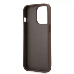   iPhone 14 Pro Max Guess PU 4G Metal Logo tok barna (GUHCP14X4GMGBR)