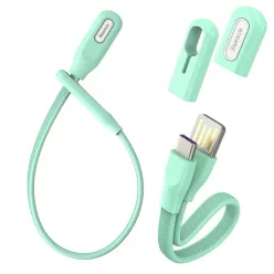 Baseus Bracelet USB Type-C kábel 5A 22 Cm Világoszöld