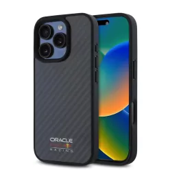   Red Bull Carbon Fényes Logó MagSafe tok iPhone 16 Pro Fekete