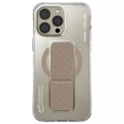   Skinarma Axon iPhone 16 Pro 6.3" mágneses töltés + tartóállvány tok pezsgőszínű