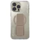 Skinarma Axon iPhone 16 Pro 6.3" mágneses töltés + tartóállvány tok pezsgőszínű