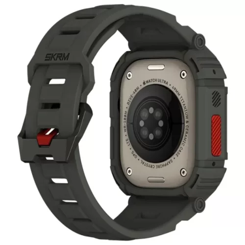 Skinarma Szíj+Tok Mecha 2in1 Apple Watch 49mm olíva