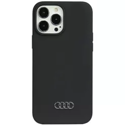   iPhone 13 Pro Max fekete Original Case AUDI hardcase szilikon tok AU-LSRIP13PM-Q3/D1-BK