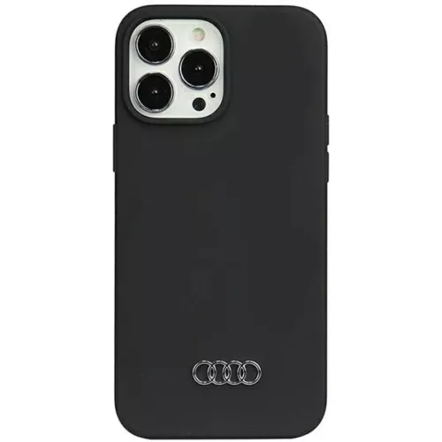 iPhone 13 Pro Max fekete Original Case AUDI hardcase szilikon tok AU-LSRIP13PM-Q3/D1-BK