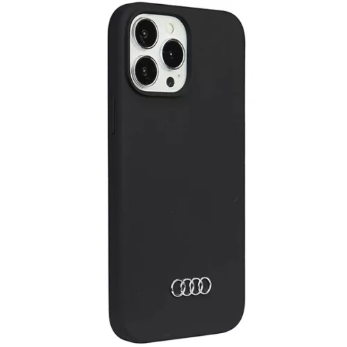 iPhone 13 Pro Max fekete Original Case AUDI hardcase szilikon tok AU-LSRIP13PM-Q3/D1-BK