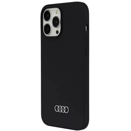 iPhone 13 Pro Max fekete Original Case AUDI hardcase szilikon tok AU-LSRIP13PM-Q3/D1-BK