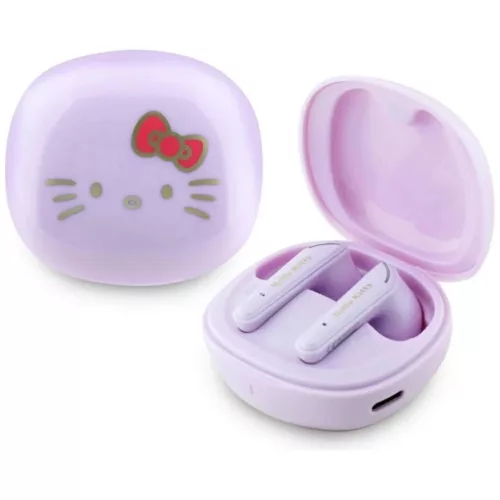 Hello Kitty Lila TWS Fülhallgató Fényes Kivitel