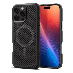Iphone 16 Pro Matt Fekete Spigen Core Armor Mag Magsafe Tok