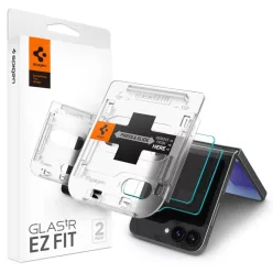   Spigen Glas.tR EZ Fit edzett üveg Samsung Galaxy Z Flip 6-hoz - 2 db üvegfólia