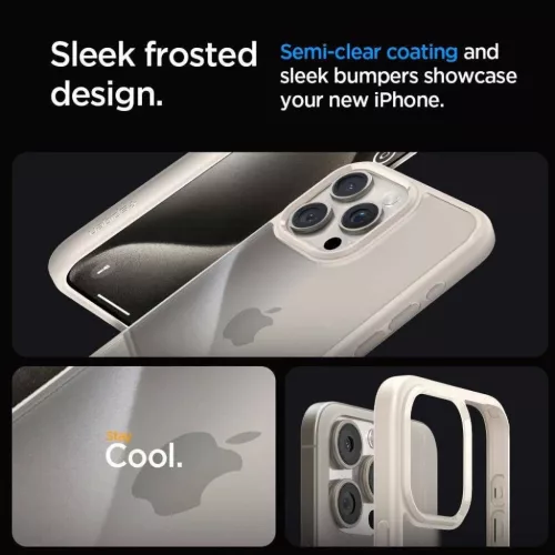 IPHONE 16 Pro természetes titán SPIGEN Liquid Air tok