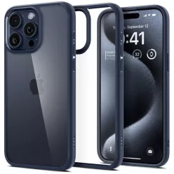 iPhone 16 Pro sötétkék SPIGEN Liquid Air tok