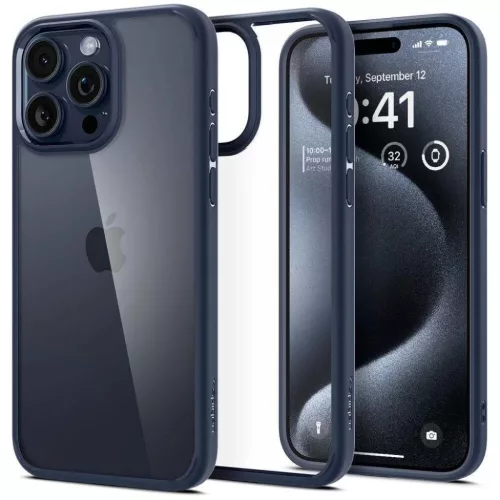 iPhone 16 Pro sötétkék SPIGEN Liquid Air tok