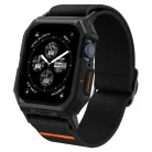 Apple Watch 4 / 5 / 6 / 7 / 8 / 9 / SE (44 / 45 mm) Spigen Lite Fit Pro tok pánttal - matt fekete