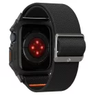 Apple Watch 4 / 5 / 6 / 7 / 8 / 9 / SE (44 / 45 mm) Spigen Lite Fit Pro tok pánttal - matt fekete