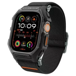   Apple Watch Ultra 1 / 2 / 3 (49 mm) matt fekete Spigen Lite Fit Pro tok szíjjal