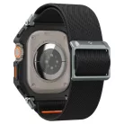 Apple Watch Ultra 1 / 2 / 3 (49 mm) matt fekete Spigen Lite Fit Pro tok szíjjal