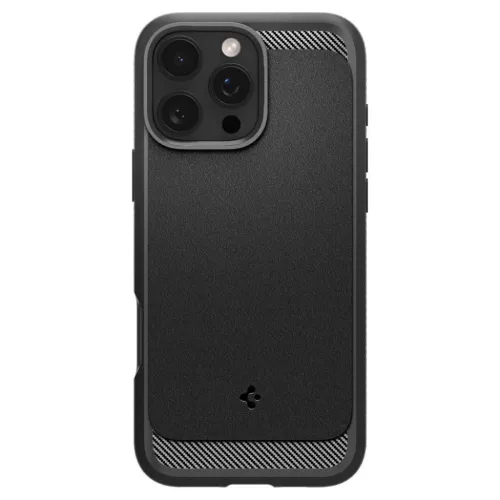 iPhone 16 Pro Matt Fekete Spigen Strapabíró Páncél Magsafe tok