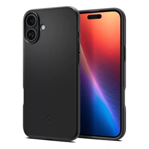 Iphone 16 Plus Fekete Spigen Thin Fit Mag Magsafe Tok