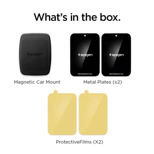 Spigen H12 Mágneses autós tartó szellőzőre fekete
