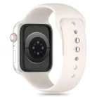 Tech-Protect szilikon szíj Apple Watch 4 / 5 / 6 / 7 / 8 / 9 / 10 / 11 / SE (38 / 40 / 41 mm) - Bézs