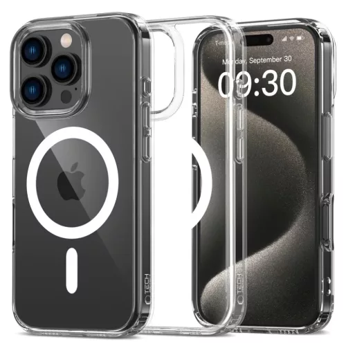 Tech-protect Flexair Hybrid Magsafe Iphone 16 Pro átlátszó Tok