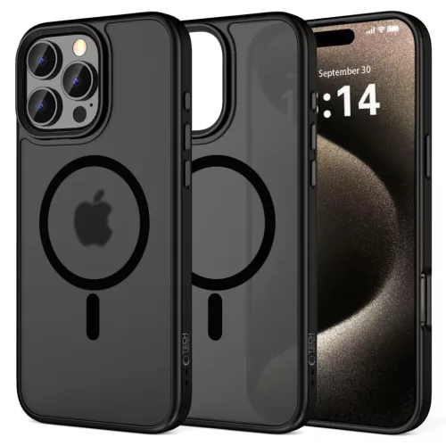 Tech-protect Magmat Magsafe Iphone 16 Pro Matt Fekete Tok