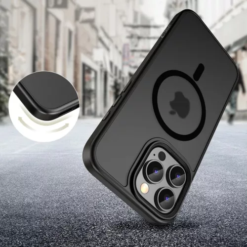 Tech-protect Magmat Magsafe Iphone 16 Pro Matt Fekete Tok