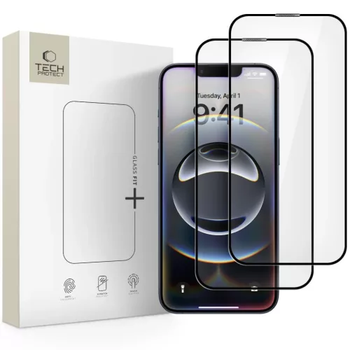 iPhone 16e/17e Edzett Üvegfólia Tech-Protect Glass Fit 2db