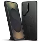 Tech Protect Kevlar Aura Magsafe Galaxy S25 Ultra fekete/narancssárga tok