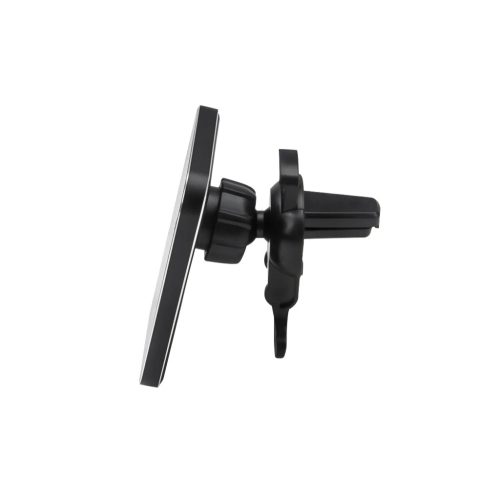 Forever autós telefontartó légbefúvóra MACH-100 mágneses vezeték nélküli töltéssel fekete 15W