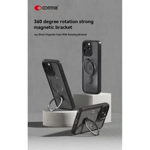 Comma Joy Shark Mag tok iPhone 15 Plus fekete