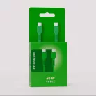 COLORUM kábel USB-C - USB-C 1,8m 3A CK60-CC-04 zöld