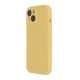 Soft Touch mágnes tok iPhone 15 Pro Max 6,7" pasztell sárga tok,