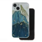 Gold Glam fliptok Samsung Galaxy A14 4G / A14 5G hegy mintával tok