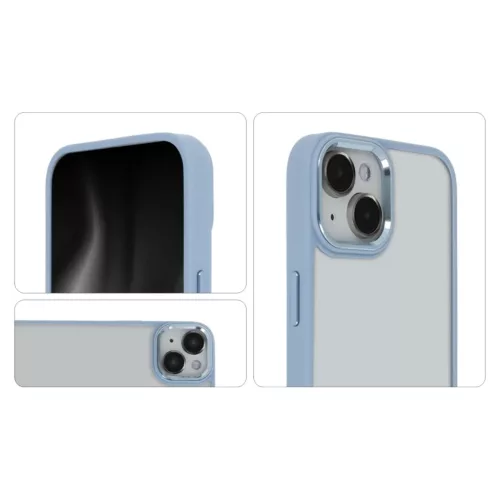 Satin Elegant Matt tok iPhone 11 kék tok
