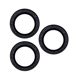   Lencsevédő üveg iPhone 15 Plus 6,7" fekete csillogó (2 db)