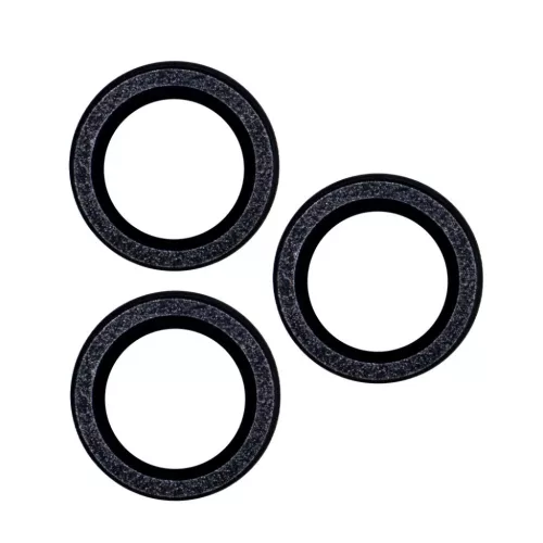 Lencsevédő üveg iPhone 15 Plus 6,7" fekete csillogó (2 db)