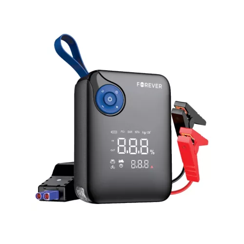 Forever jump starter 4 az 1-ben JS-400 7200mAh fekete-kék