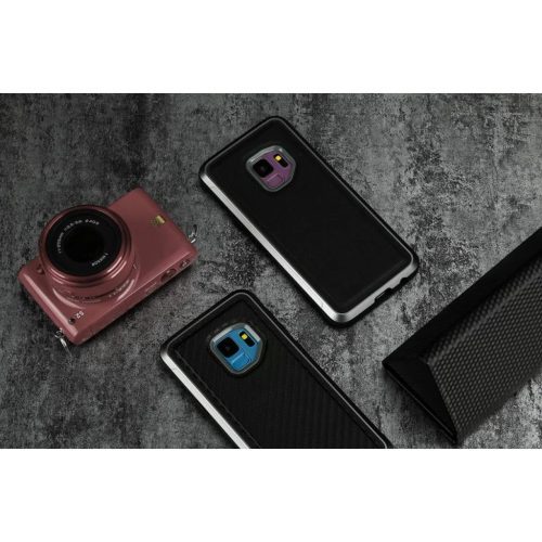 Samsung Galaxy S9 X-DORIA Defense Lux tok fekete szénszál mintás ütésálló