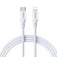 BWOO 27W USB-C – Lightning kábel, ABS ház + TPE bevonat, 2M