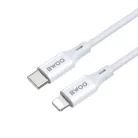 BWOO 27W USB-C – Lightning kábel, ABS ház + TPE bevonat, 2M